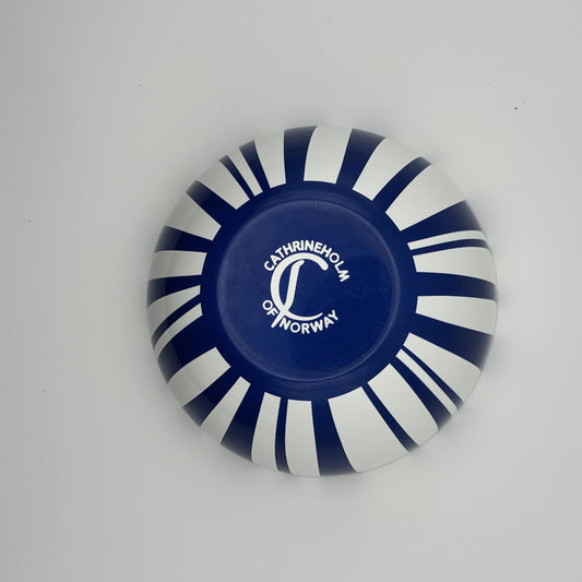 Cathrineholm Navy Stripe Enamel Bowl | Scandinavian Modern Norway