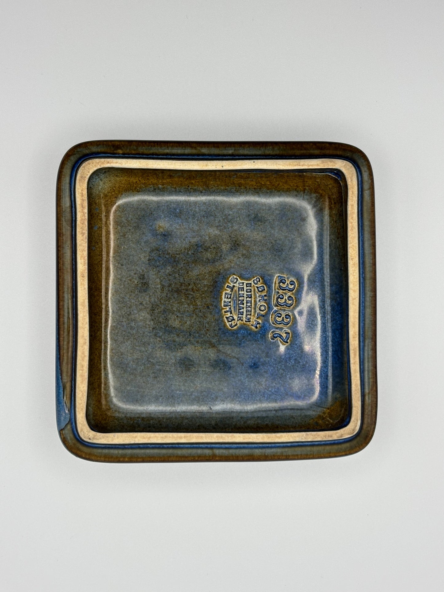 Søholm Ceramic Dish — Midnight Relief, Bornholm 1960s