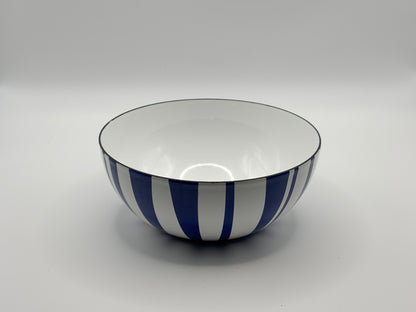 Cathrineholm Enamel Bowl, Navy Stripe