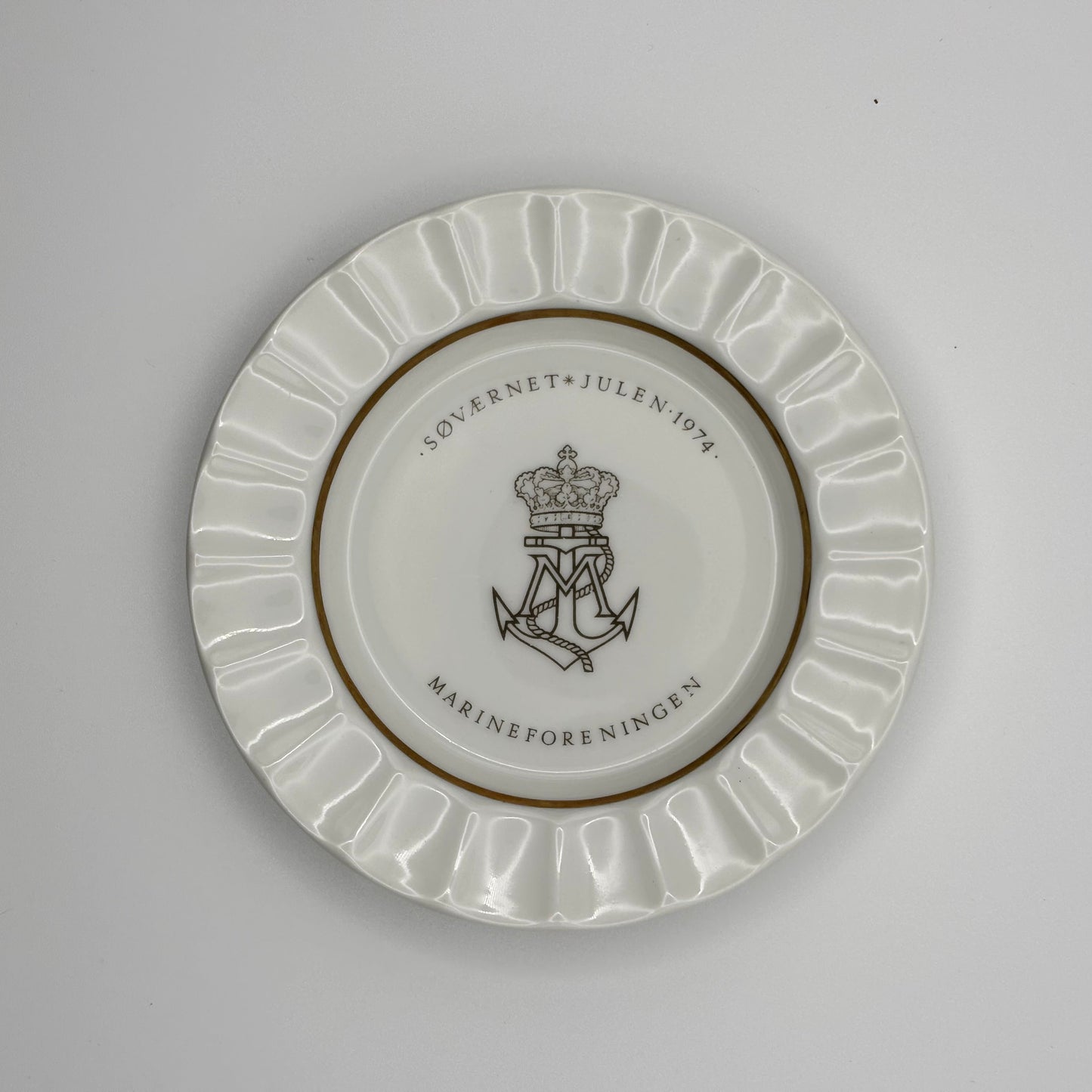 Royal Copenhagen Danish Navy Plate 1974 | Søværnet Marineforeningen Porcelain Dish