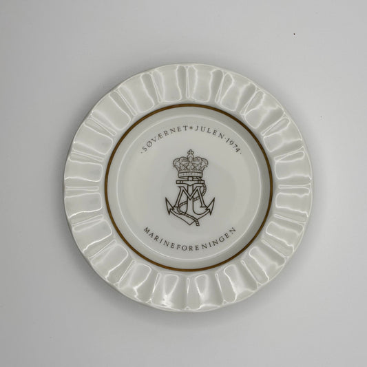 Royal Copenhagen Danish Navy Plate 1974 | Søværnet Marineforeningen Porcelain Dish