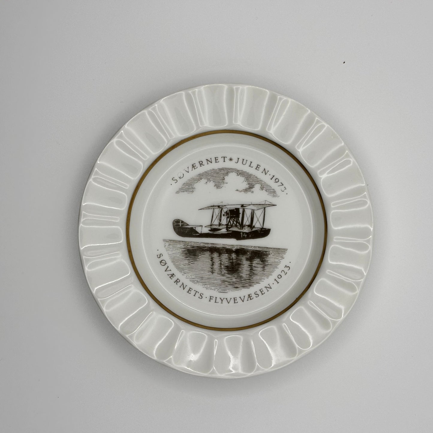 Royal Copenhagen Danish Naval Aviation Plate 1973 | Søværnet Porcelain Dish