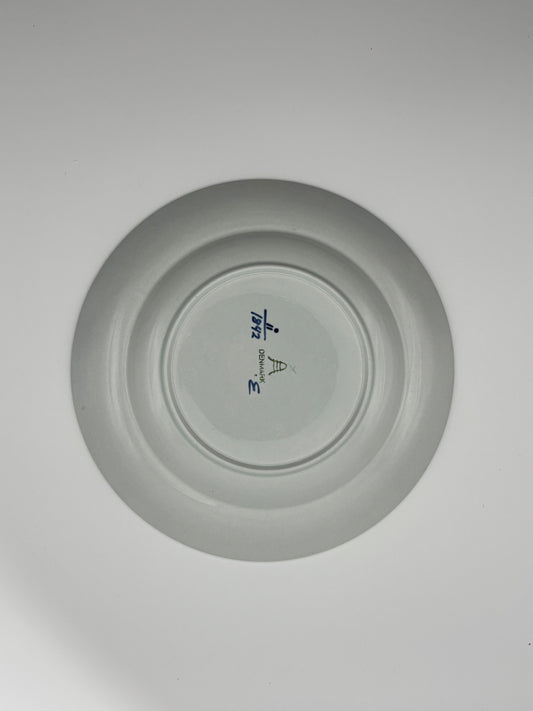 Royal Copenhagen Plate, Blue Lattice Variant, Mid-20th Century