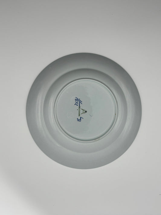 Royal Copenhagen Plate, Blue Lattice, Mid-20th Century