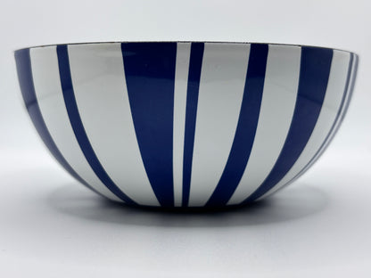 Cathrineholm Enamel Bowl, Navy Stripe